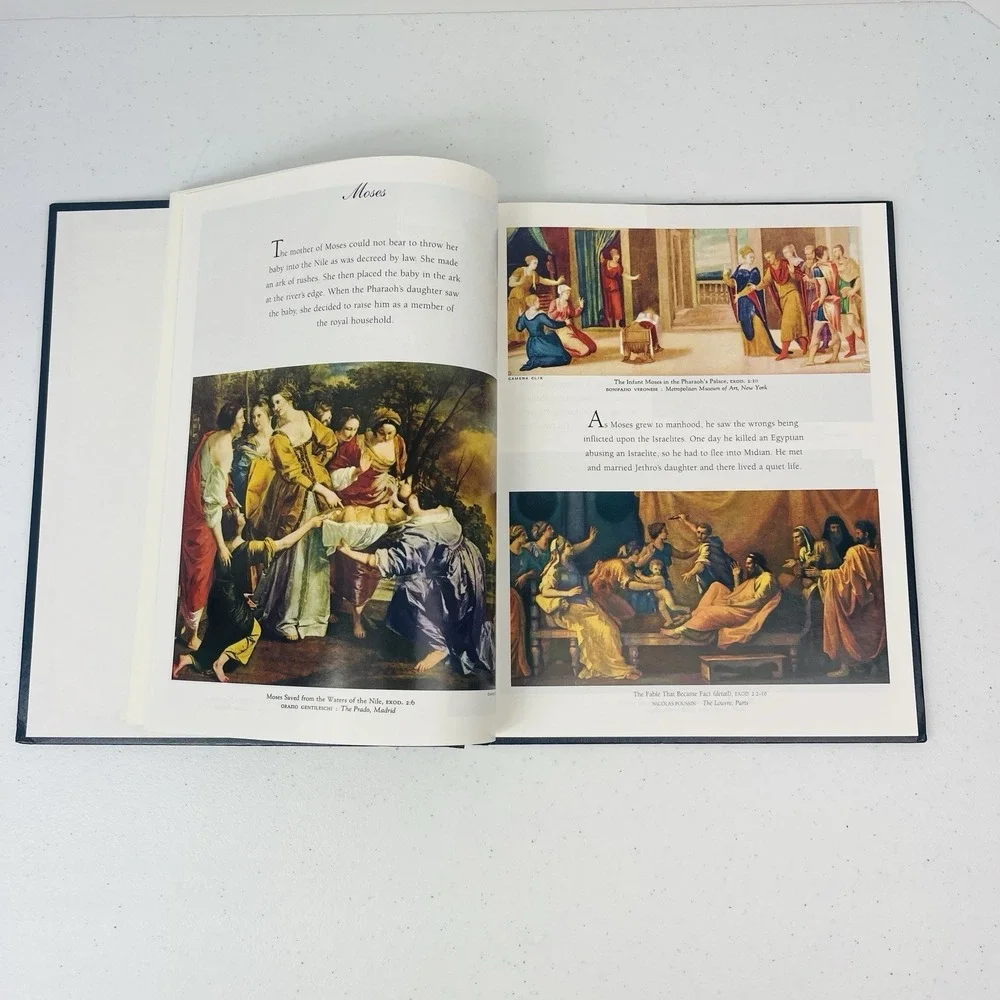 Lift Up Thine Eyes Vintage Memory Funeral Book Inspirational Bible Masterpieces